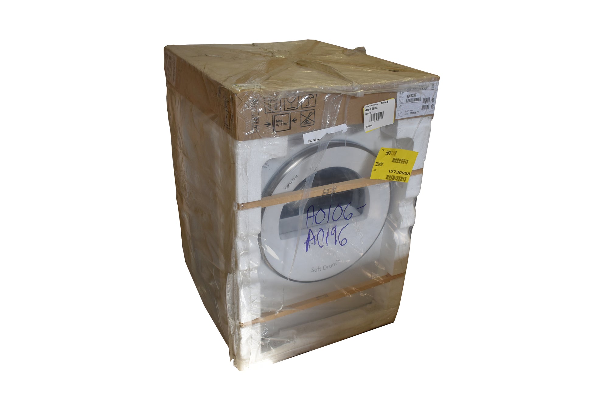 Asko T208CW 24" White Front Load Electric Dryer