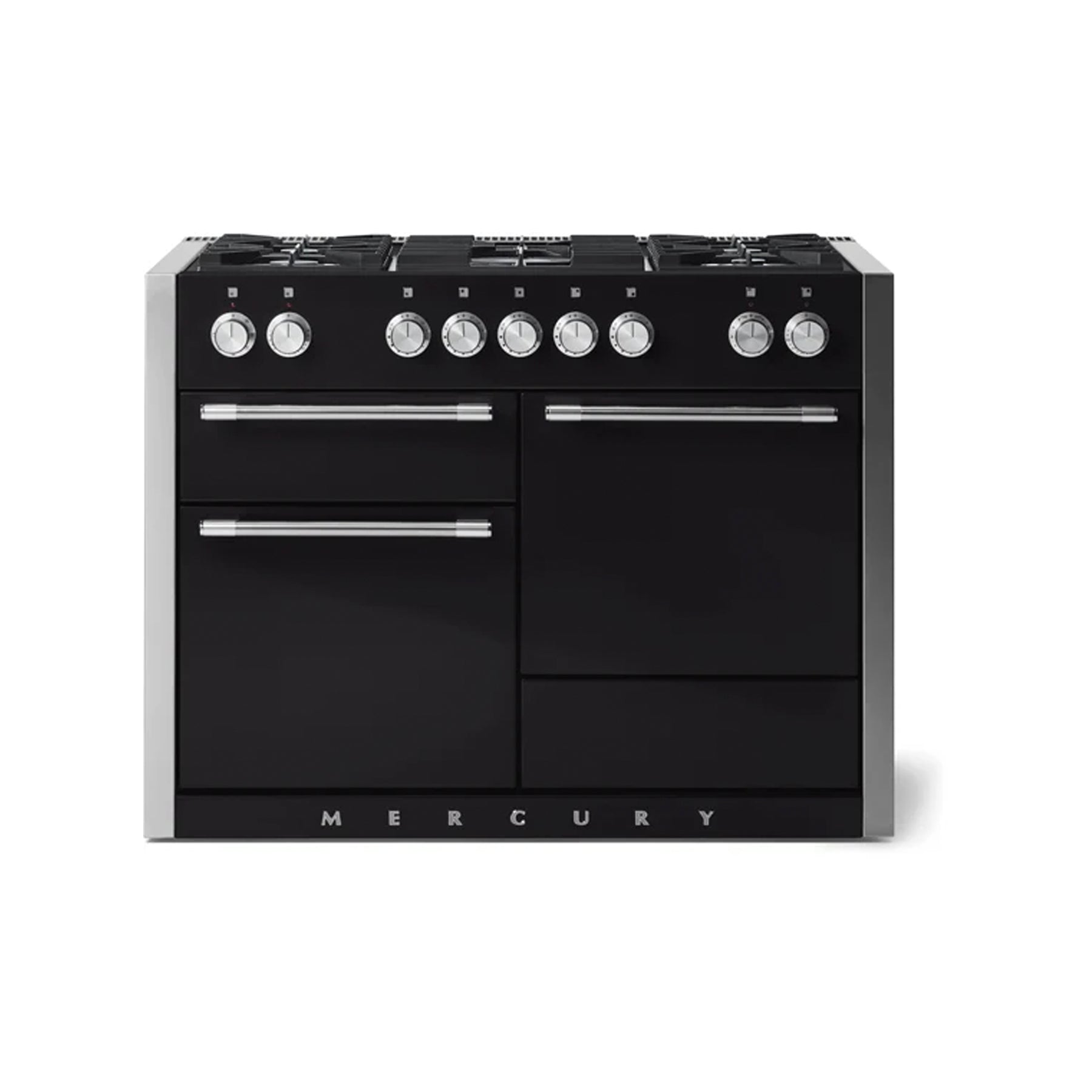 AGA Mercury AMC48DF-ABL 48" Matte Black Dual Fuel Range