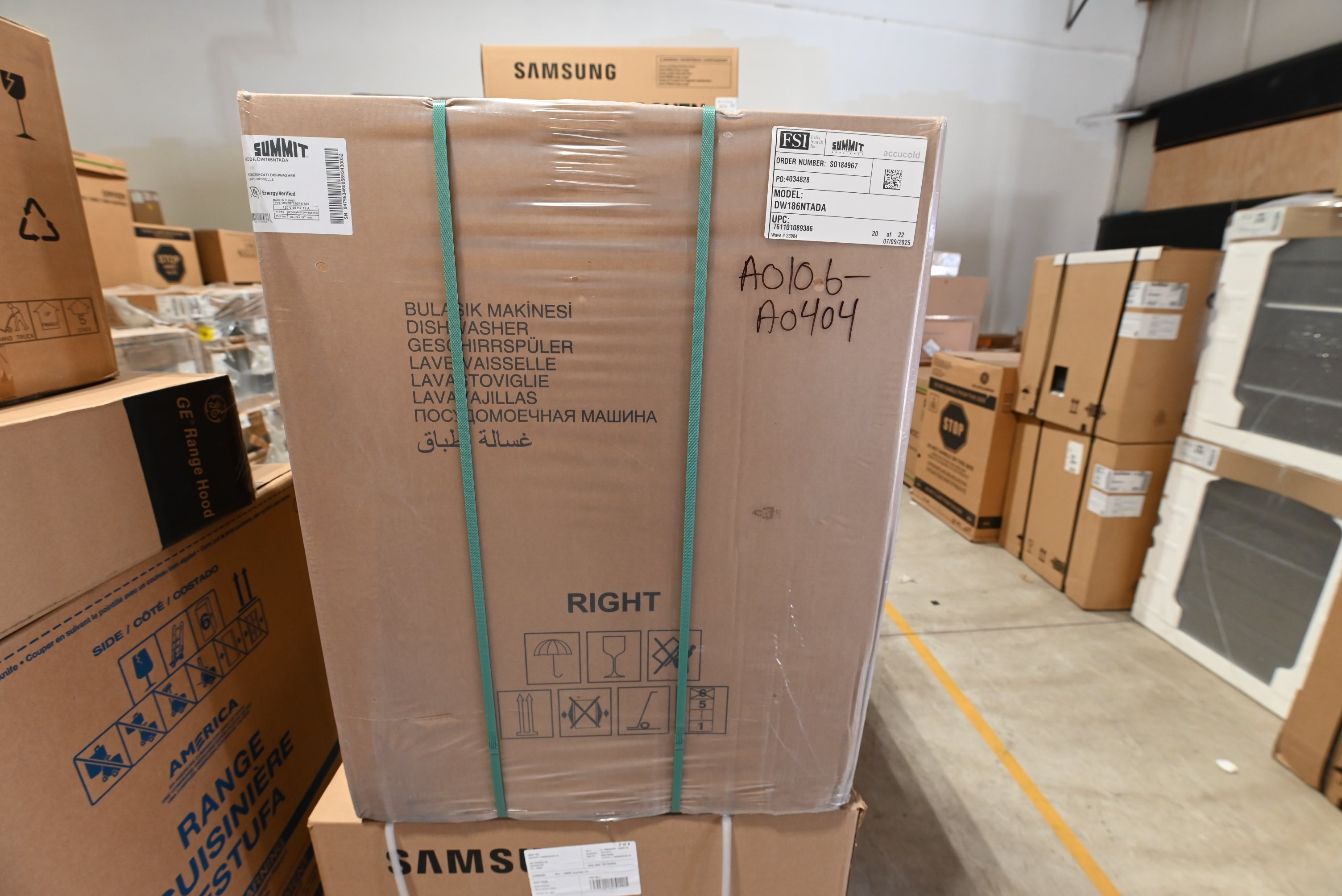 Summit DW186NTADA 18" Panel Ready Dishwasher, ADA Compliant