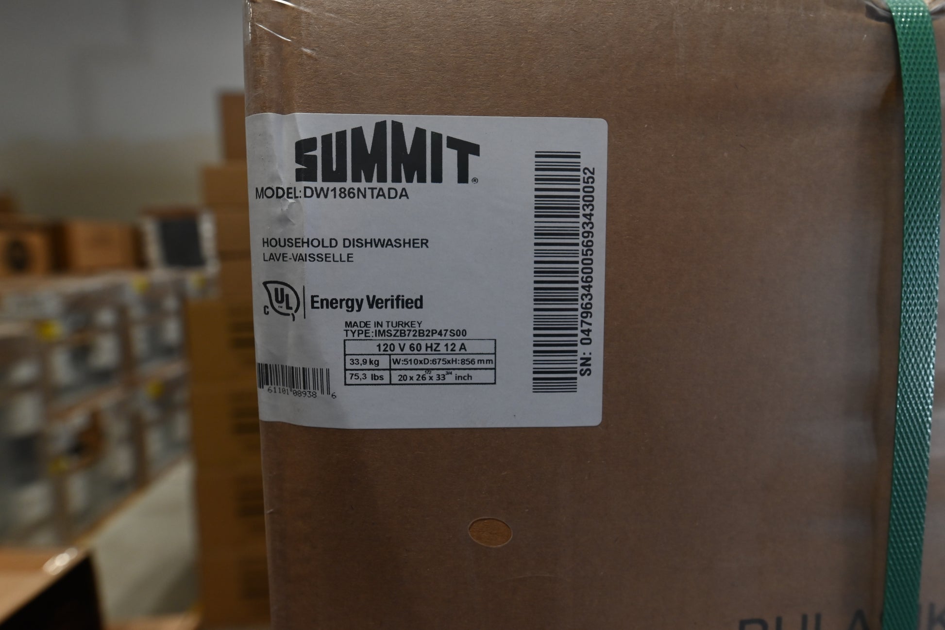 Summit DW186NTADA 18" Panel Ready Dishwasher, ADA Compliant