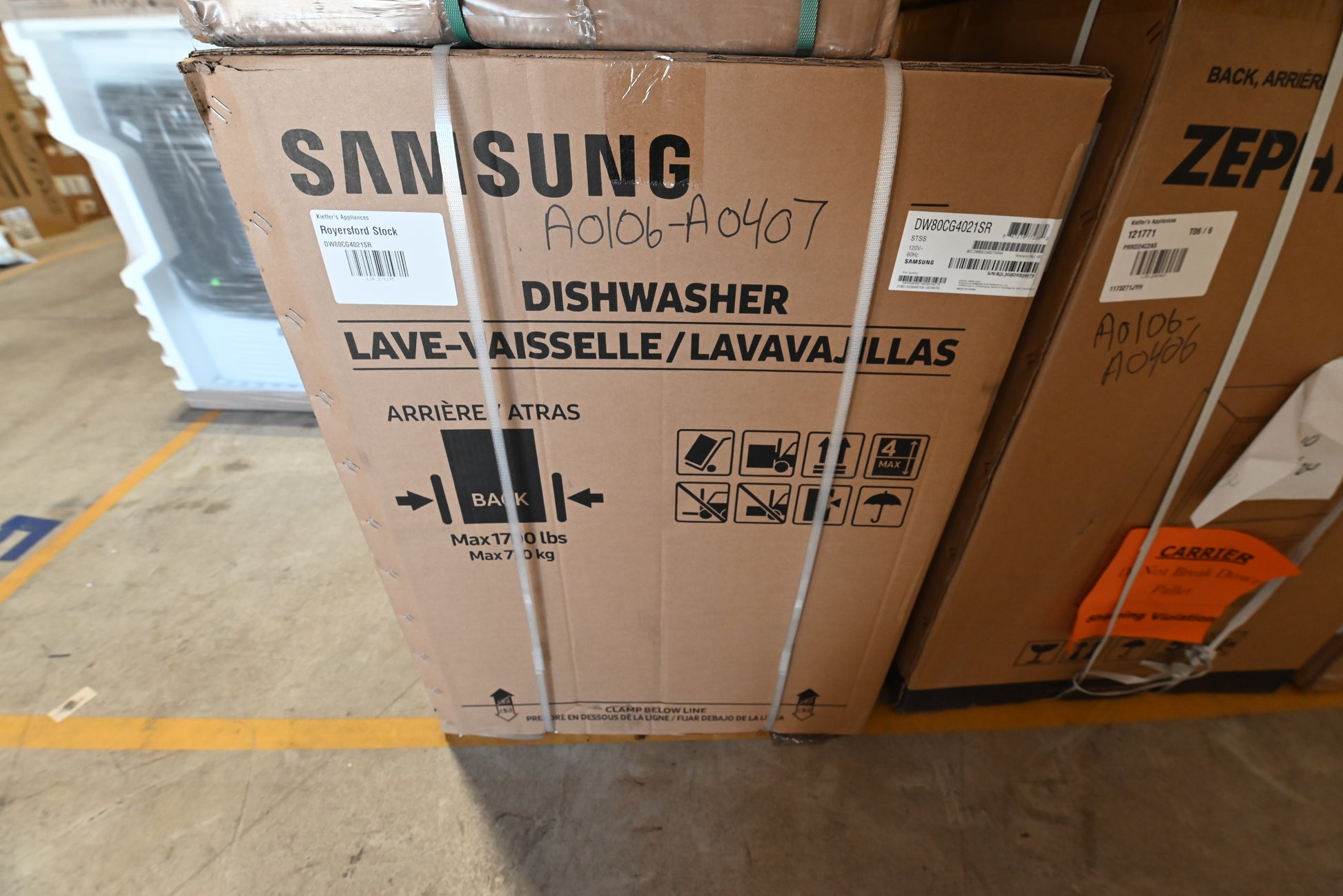 Samsung DW80CG4021SR 24" Stainless Steel Dishwasher