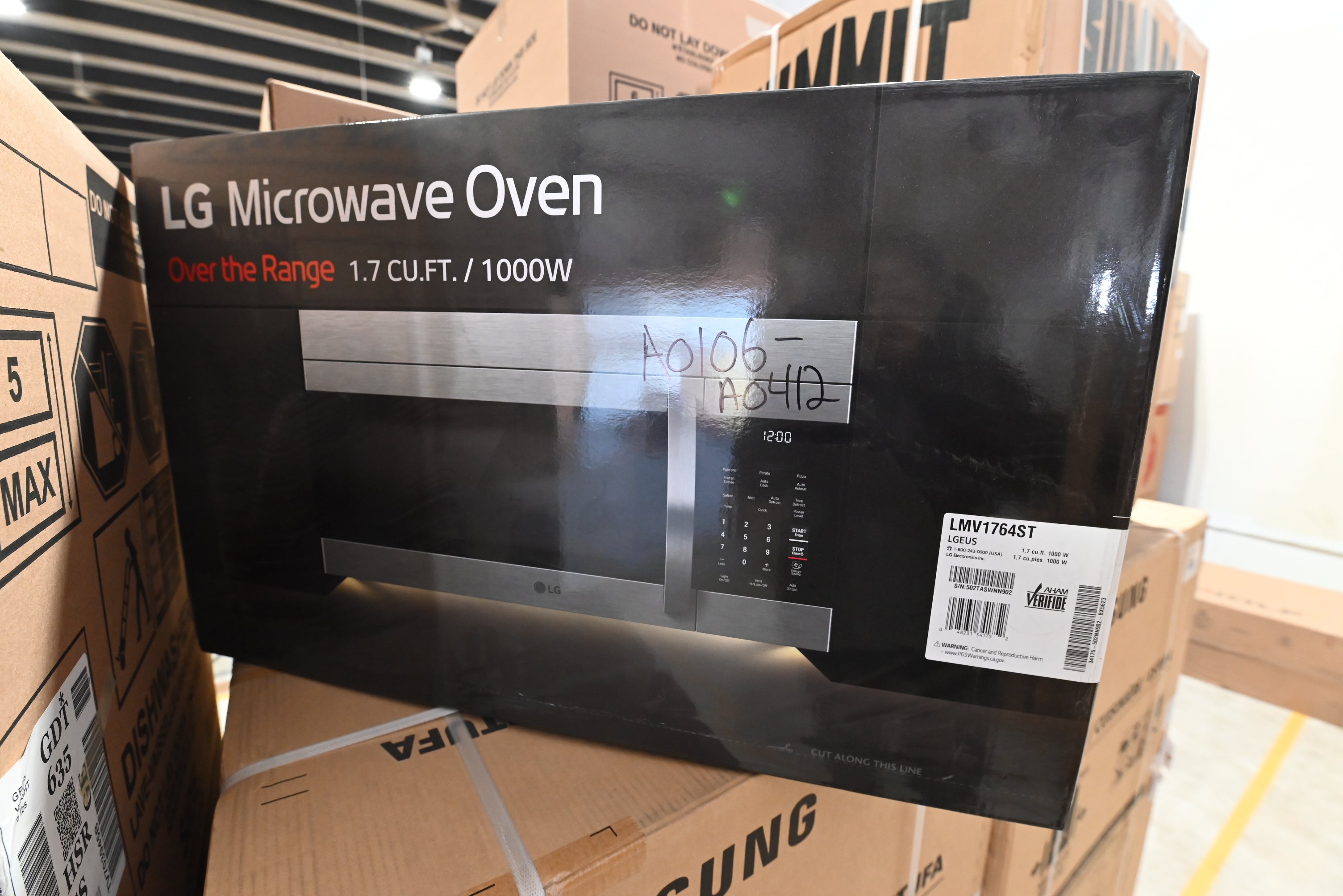 LG LMV1764ST 30" Stainless Steel Over-the-Range Microwave