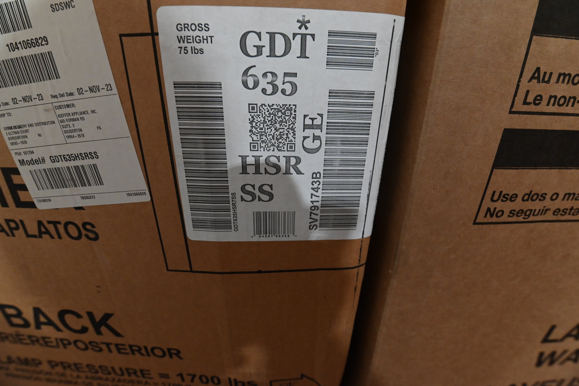 GE GDT635HSRSS 24" Stainless Steel Smart Dishwasher