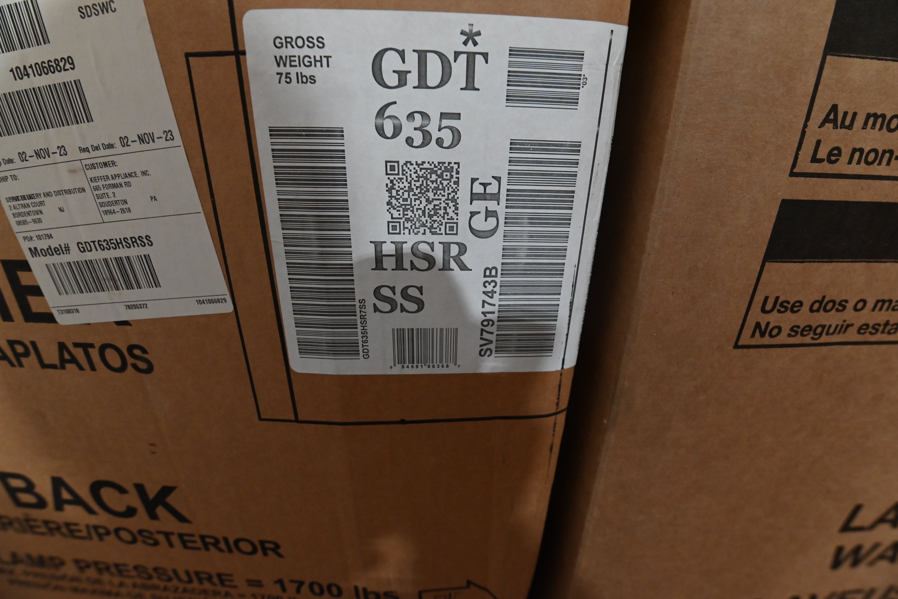 GE GDT635HSRSS 24" Stainless Steel Smart Dishwasher