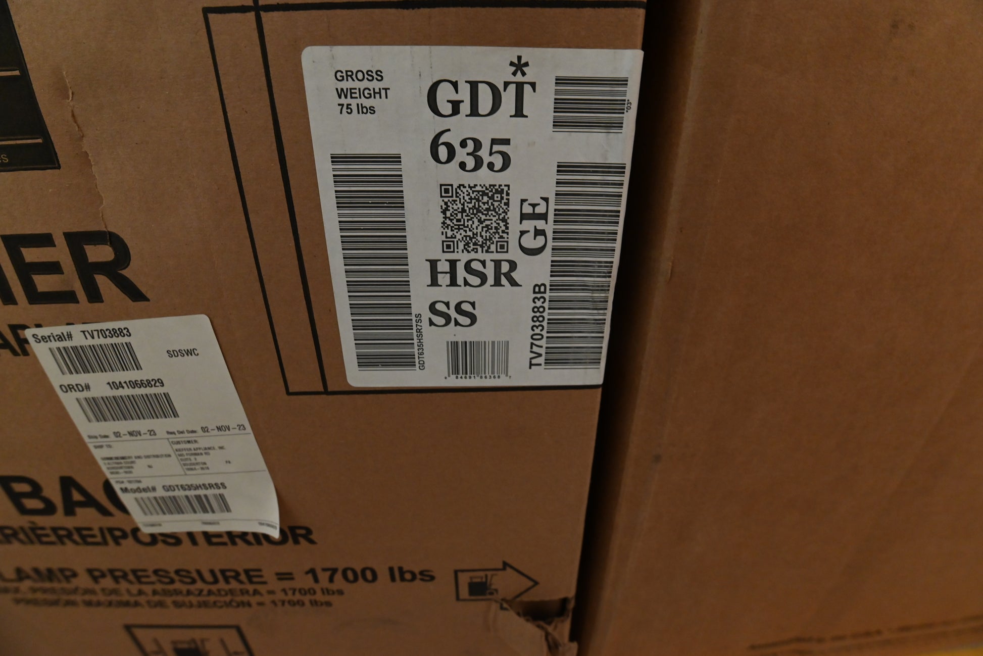 GE GDT635HSRSS 24" Stainless Steel Smart Dishwasher