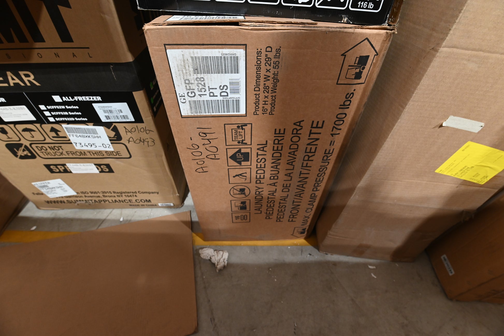16 inch high GE appliance pedestal for front load washers and dryers