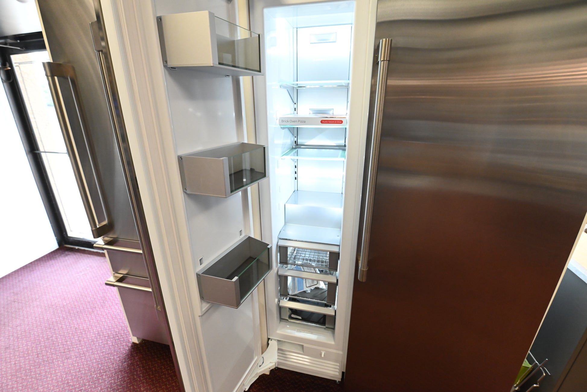 Monogram ZIF181NPNAII 18" Stainless Steel Paneled All Freezer Column