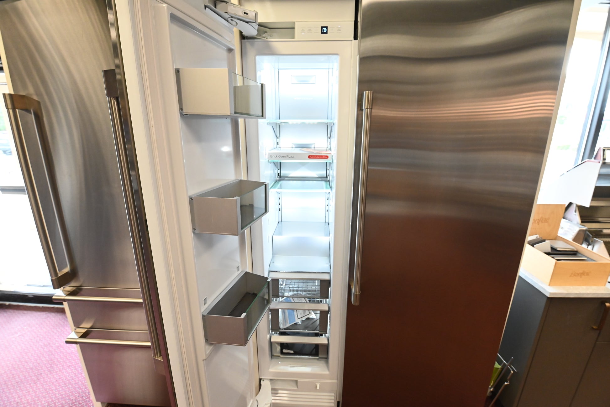 Monogram ZIF181NPNAII 18" Stainless Steel Paneled All Freezer Column