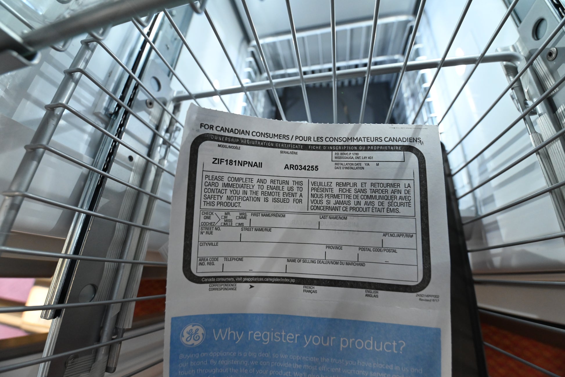 Monogram ZIF181NPNAII 18" Stainless Steel Paneled All Freezer Column