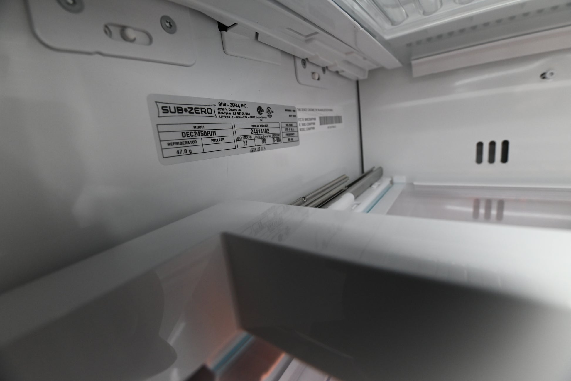 Sub-Zero Certified DEC2450R/R 24" Panel Ready Refrigerator Column