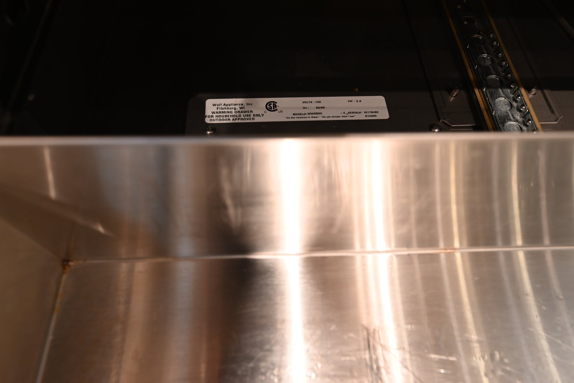 Wolf Certified WWD30O 30" Stainless Steel Outdoor Warming Drawer