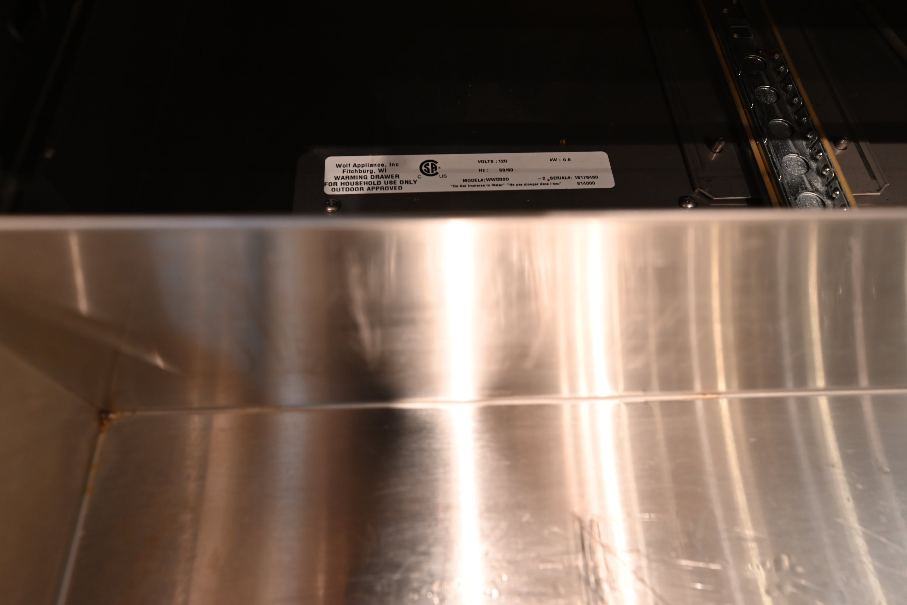 Wolf Certified WWD30O 30" Stainless Steel Outdoor Warming Drawer