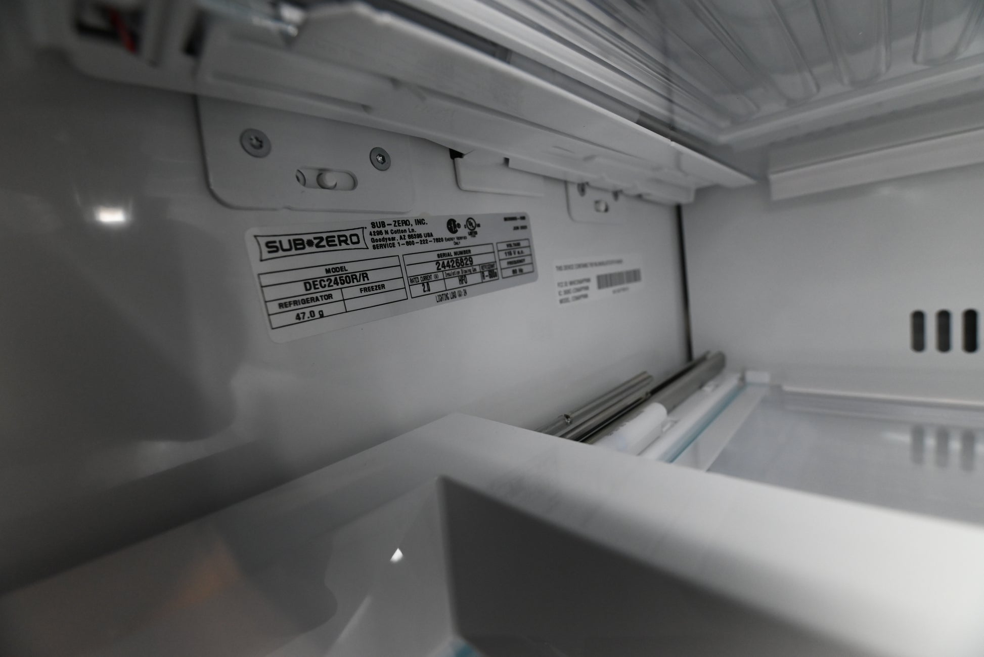 Sub-Zero Certified DEC2450R/R 24" Panel Ready Refrigerator Column