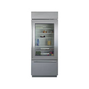 Sub-Zero Certified BI-30UG/0 30" Panel Ready Bottom Freezer Refrigerator with Glass Door