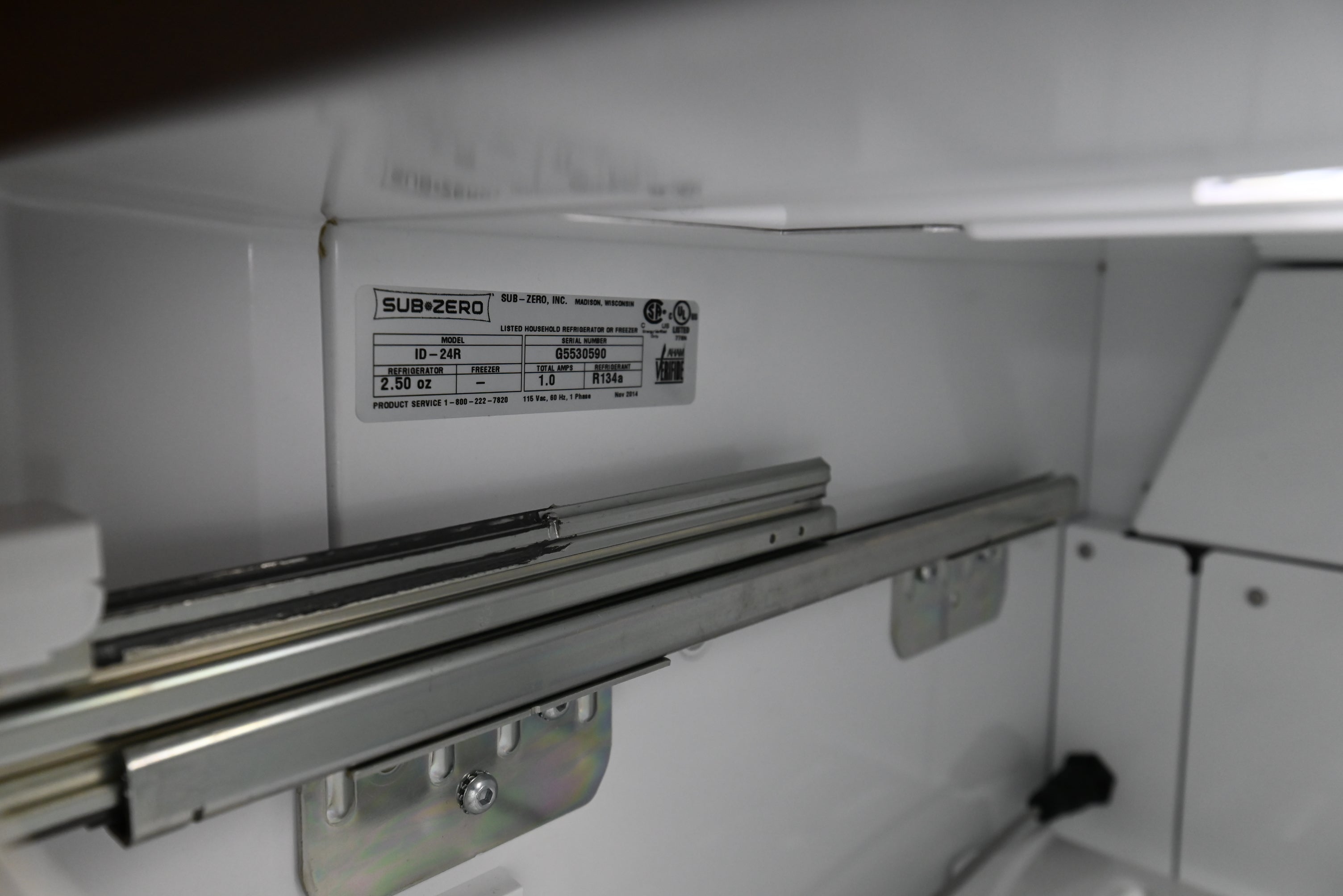 Sub-Zero Certified ID-24R 24" Stainless Steel Paneled Refrigerator Drawers