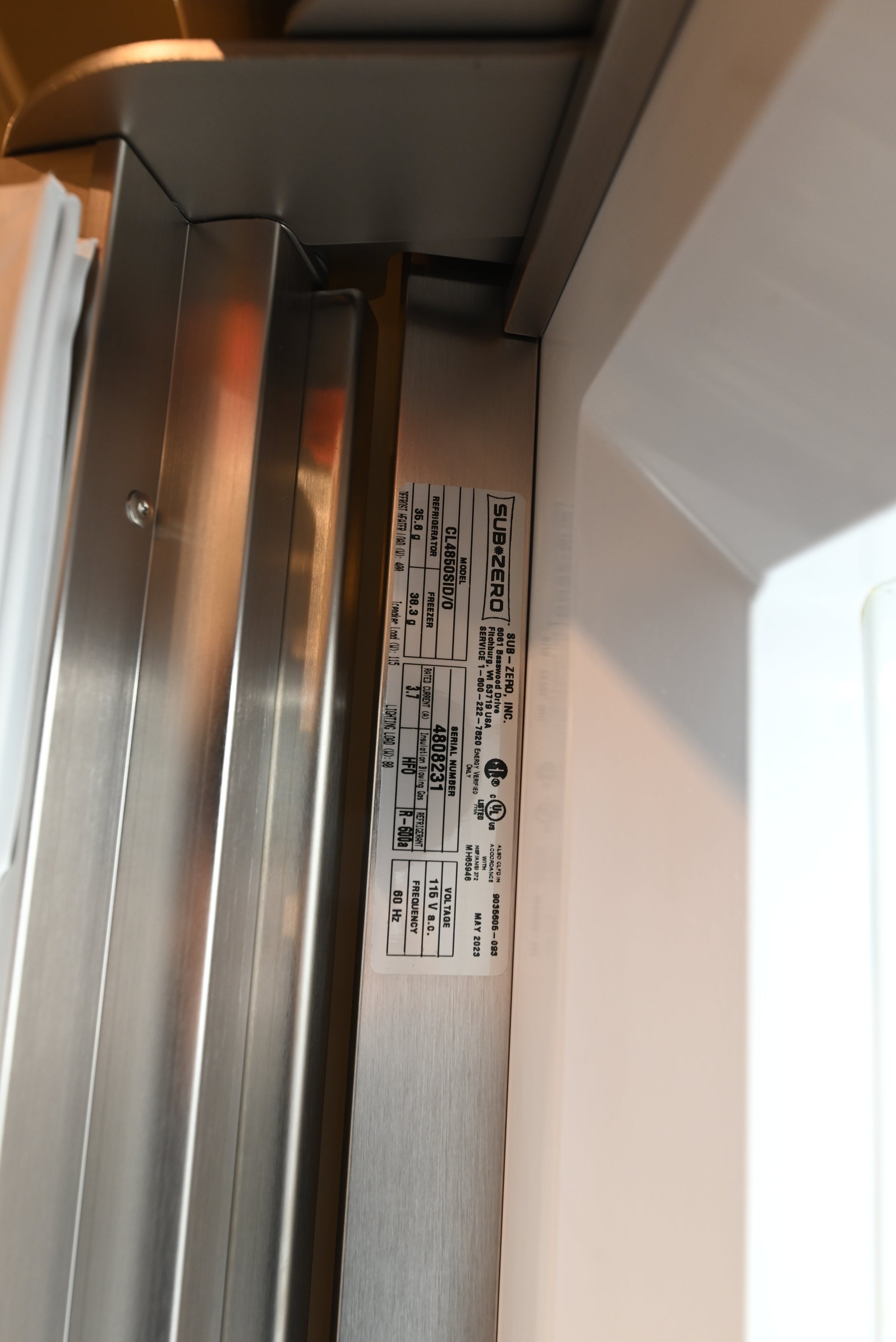 Sub-Zero Certified CL4850SID/0 48" Panel Ready Side by Side Refrigerator