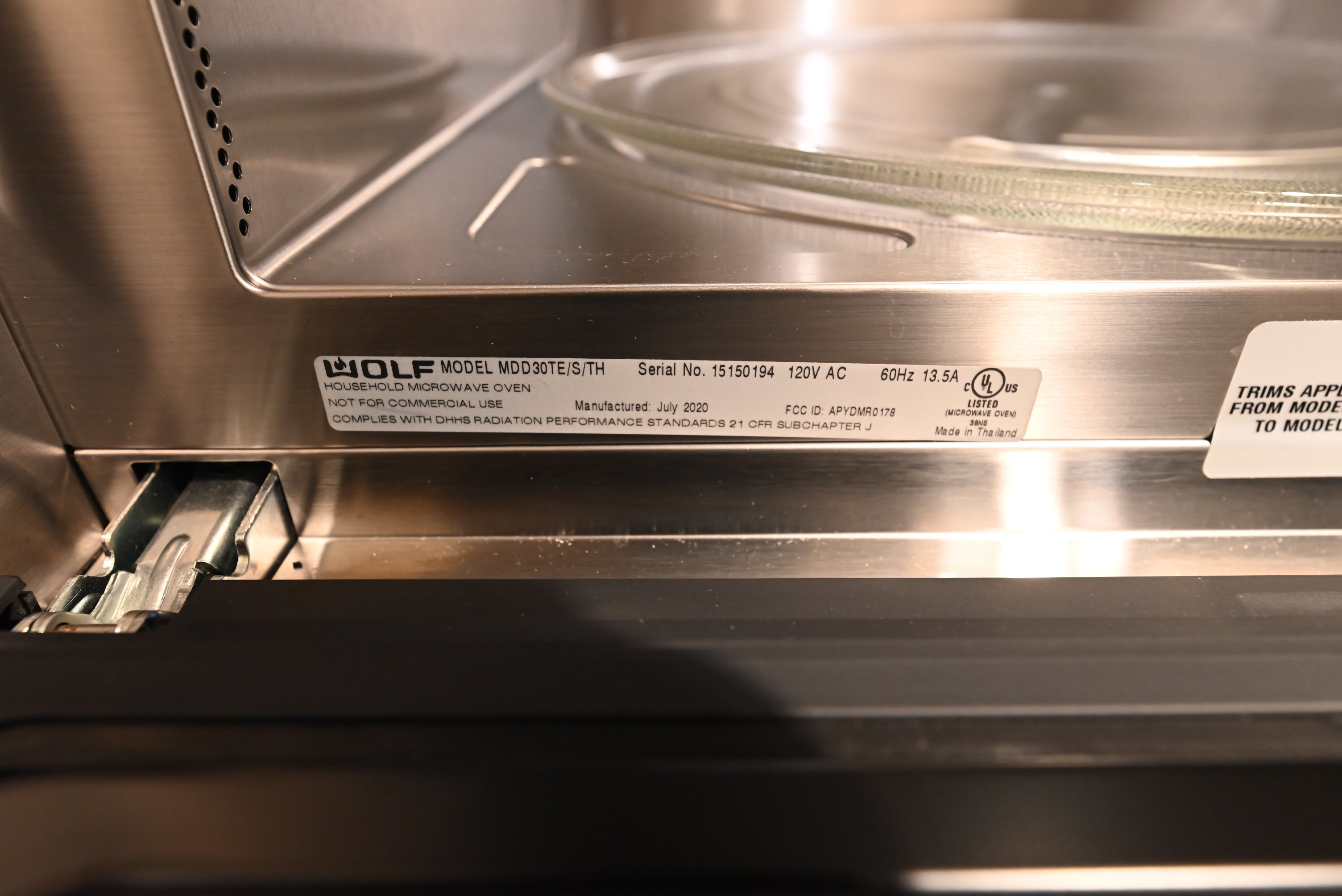 Wolf Certified MDD30TE/S/TH 30" Stainless Steel Microwave Oven