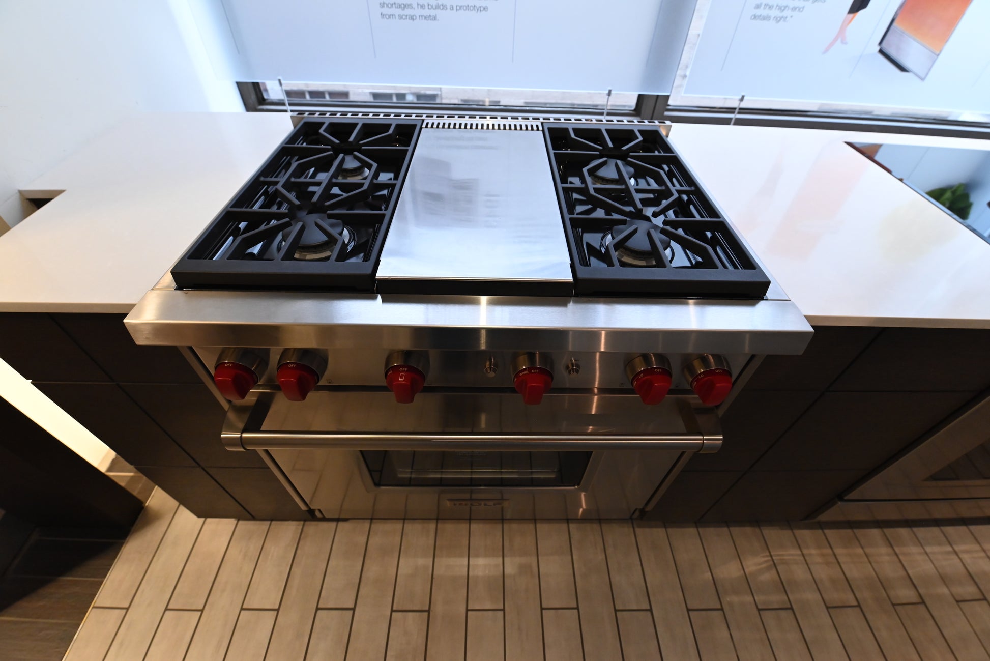 Wolf Certified GR364G 36" Stainless Steel Pro-Style Gas Range with Griddle