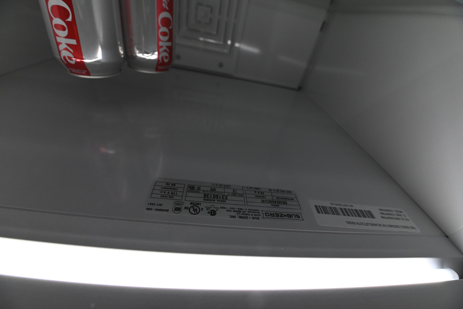 Sub-Zero Certified DEU2450CI/R 24" Stainless Steel Undercounter Refrigerator/Freezer