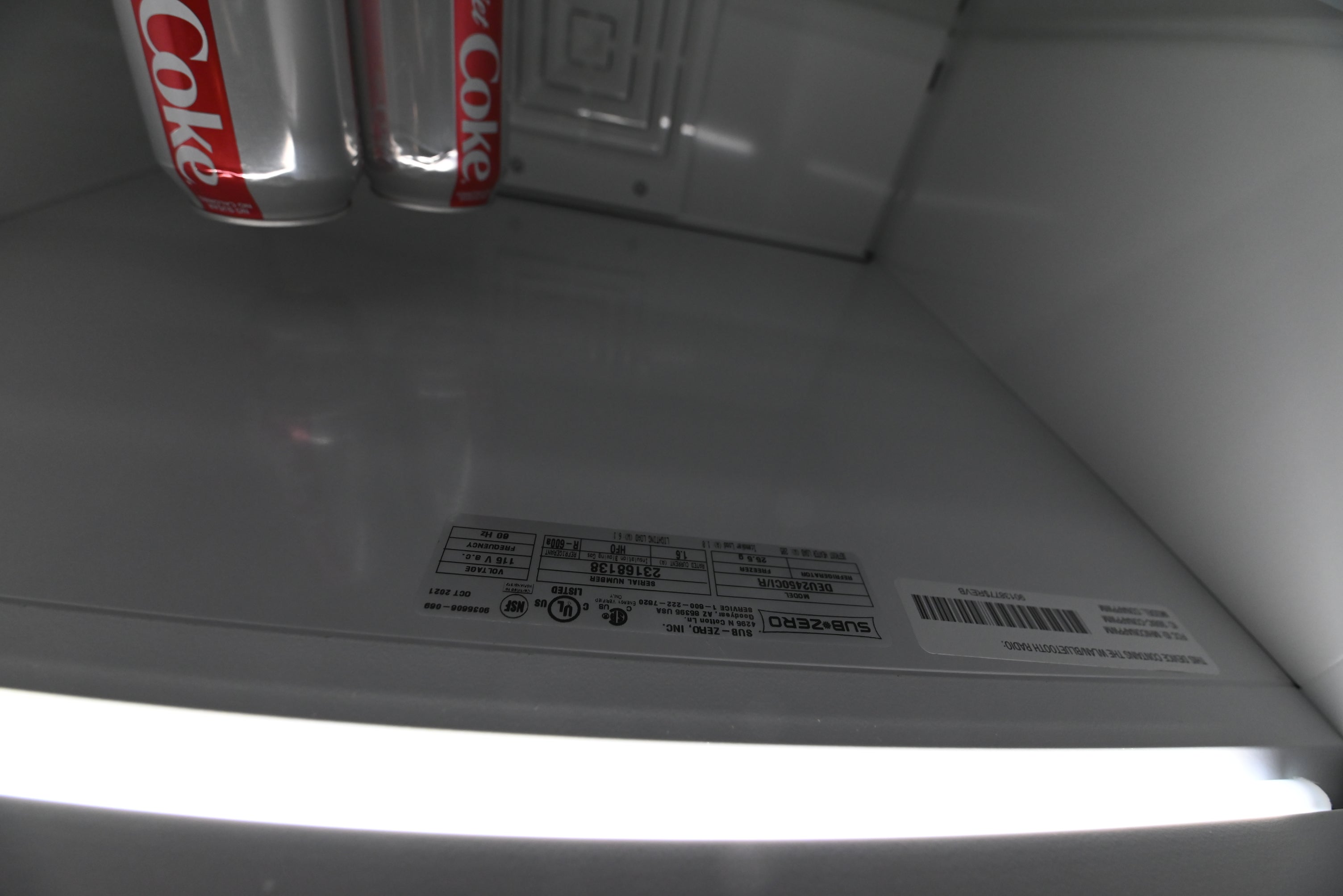 Sub-Zero Certified DEU2450CI/R 24" Stainless Steel Undercounter Refrigerator/Freezer