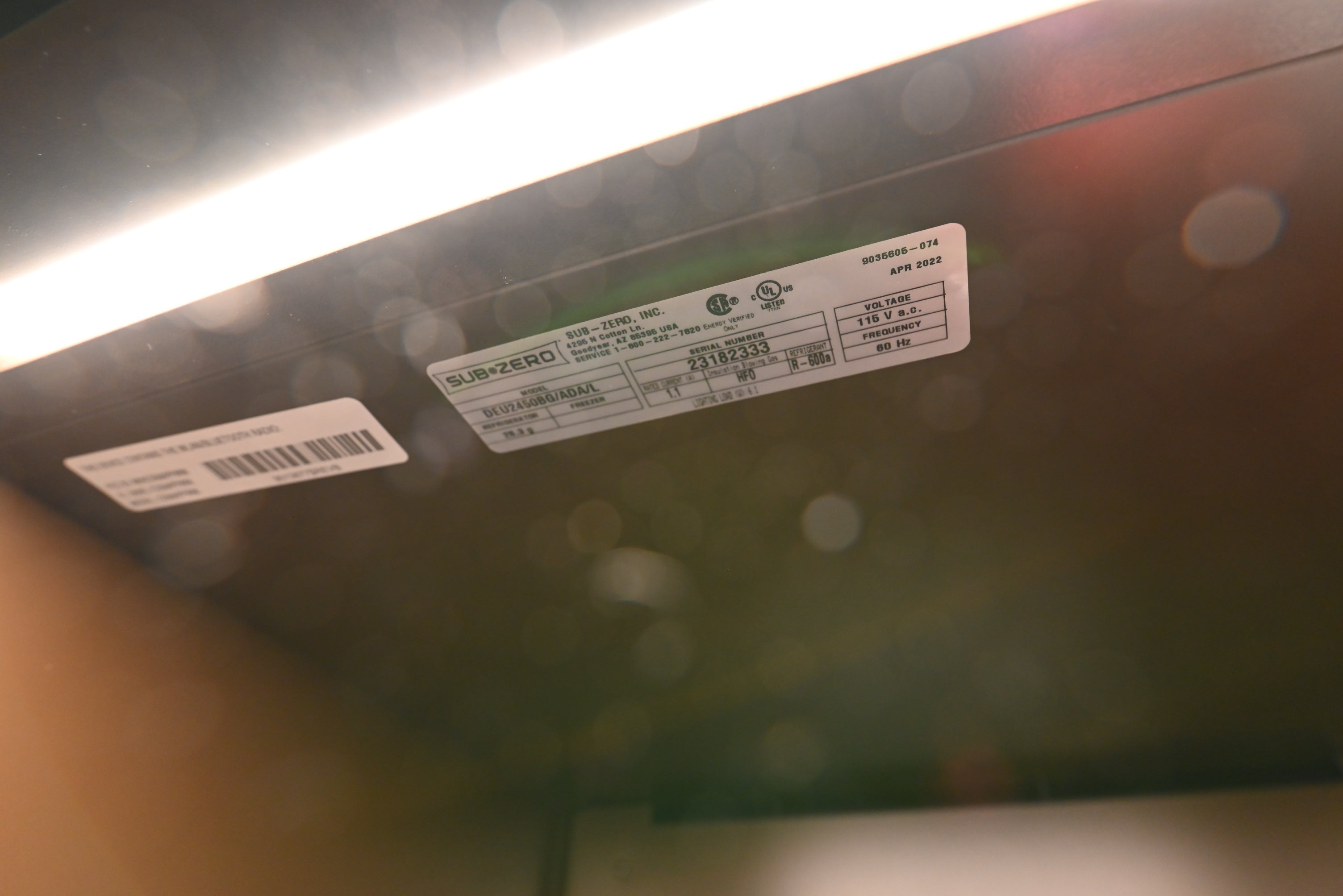 Sub-Zero Certified DEU2450BG/ADA 24" Stainless Steel Beverage Center, ADA Compliant