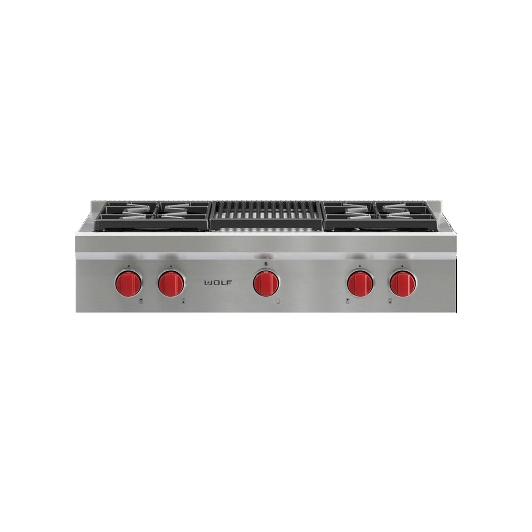 Wolf Certified SRT364C 36" Stainless Steel Pro-Style Gas Rangetop