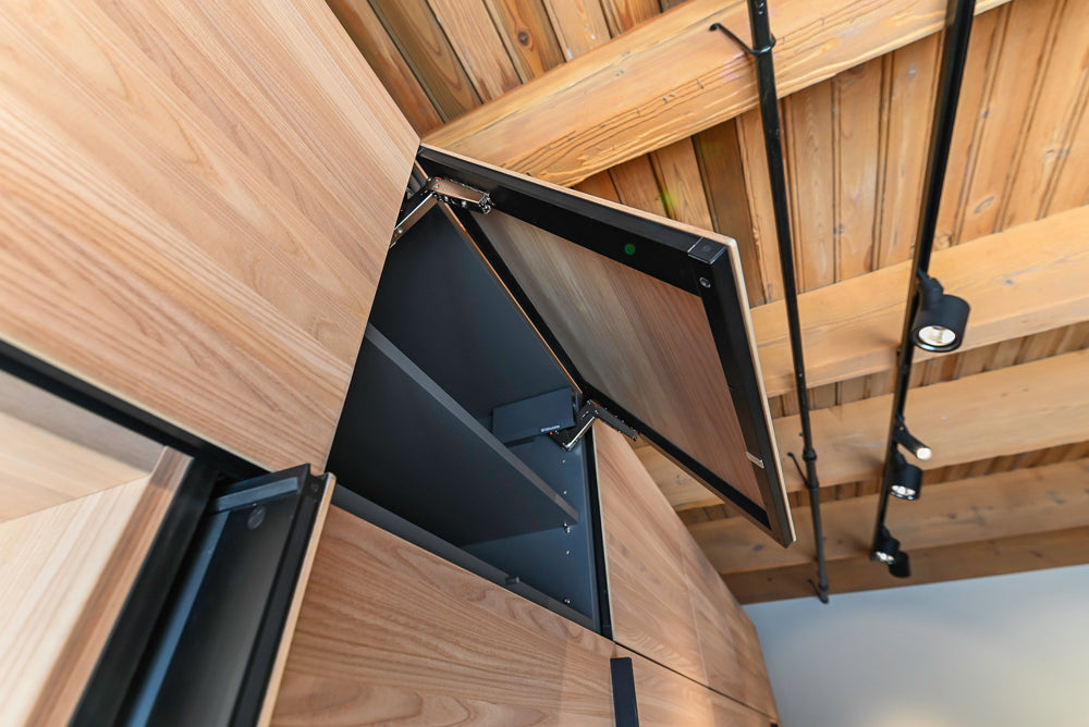 Valcucine Venture: Green Tea Glass Modern Kitchen with Island & Luxe Appliances