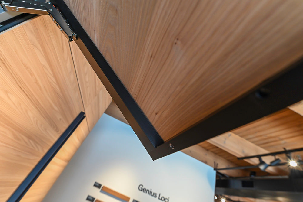 Valcucine Venture: Green Tea Glass Modern Kitchen with Island & Luxe Appliances