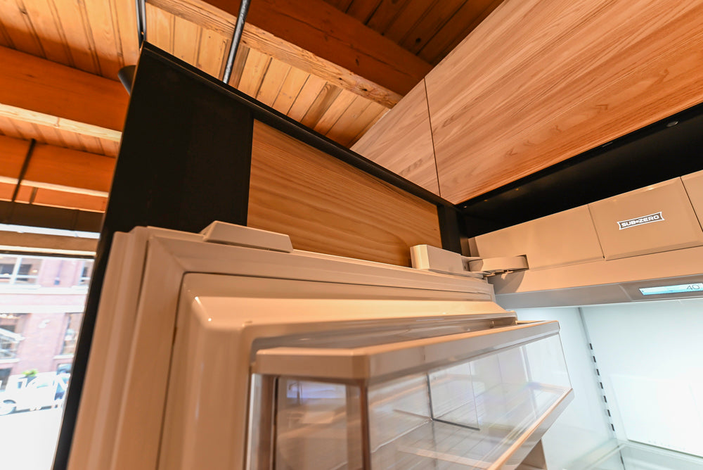 Valcucine Venture: Green Tea Glass Modern Kitchen with Island & Luxe Appliances