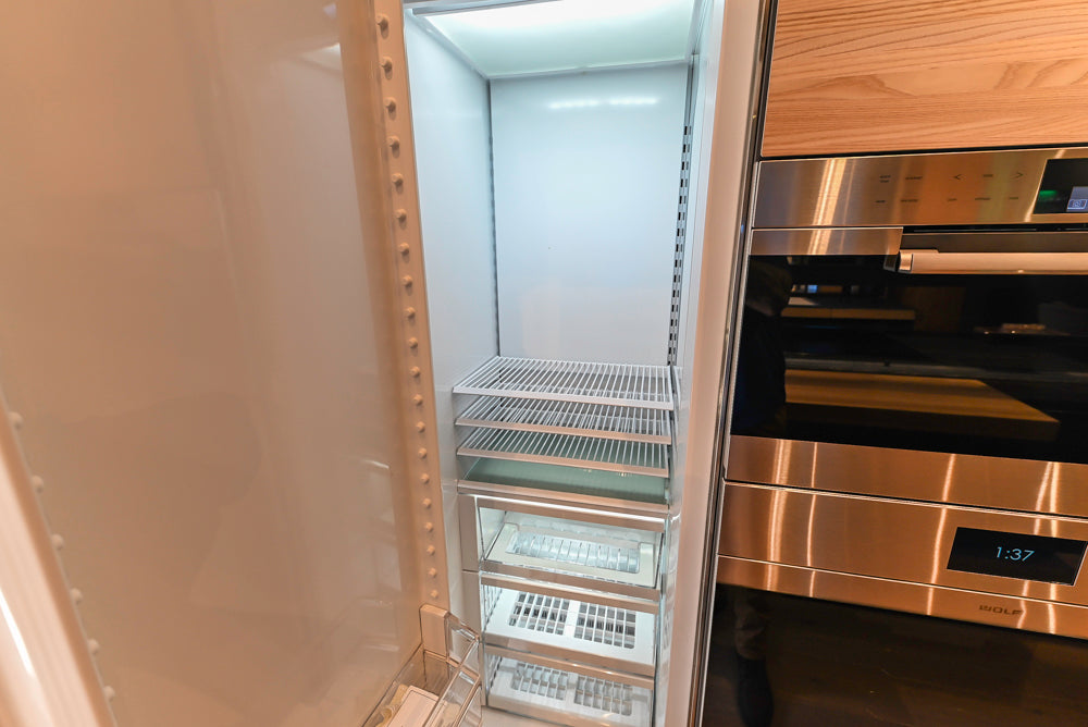 Valcucine Venture: Green Tea Glass Modern Kitchen with Island & Luxe Appliances