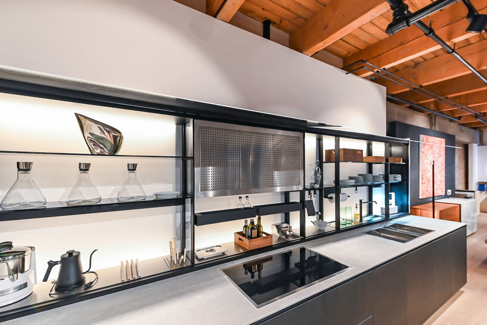 Valcucine Venture: Artematica Modern Kitchen with Island & Gaggenau Appliances
