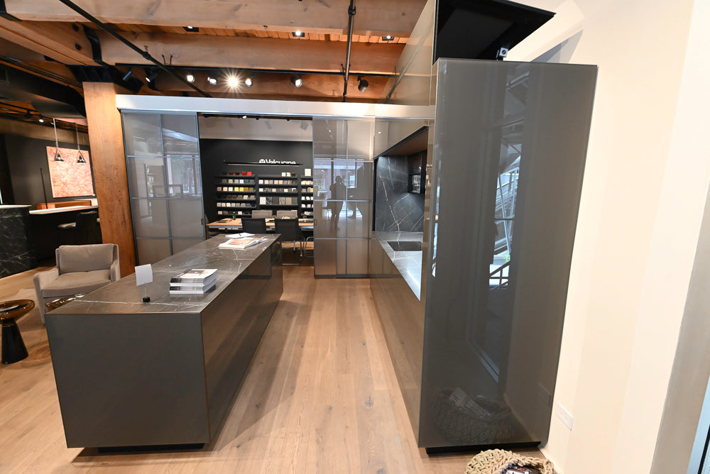 Valcucine Logica Celata Wet Bar with Artematica Soft Island