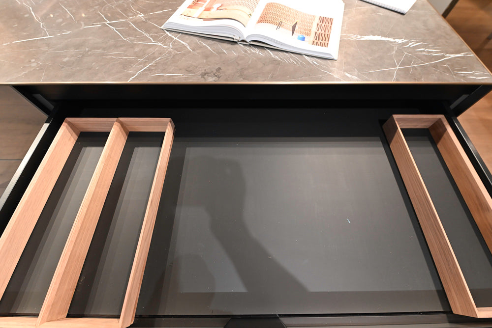 Valcucine Logica Celata Wet Bar with Artematica Soft Island