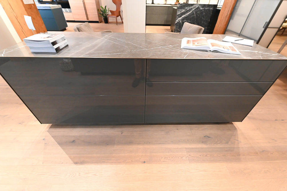 Valcucine Logica Celata Wet Bar with Artematica Soft Island