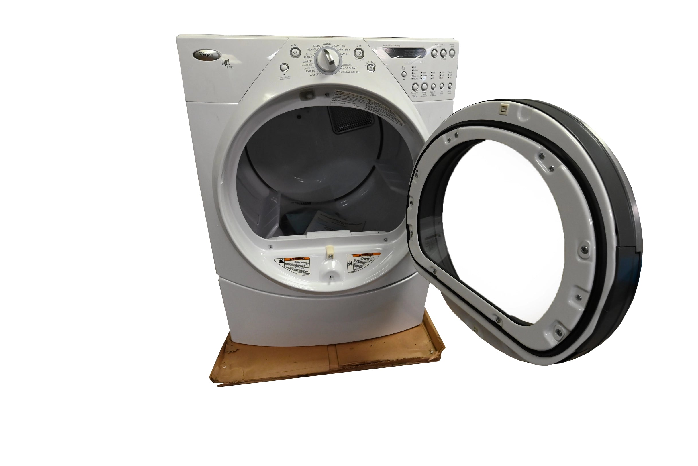 Whirlpool WED9600TW 27" White Front Load Electric Steam Dryer