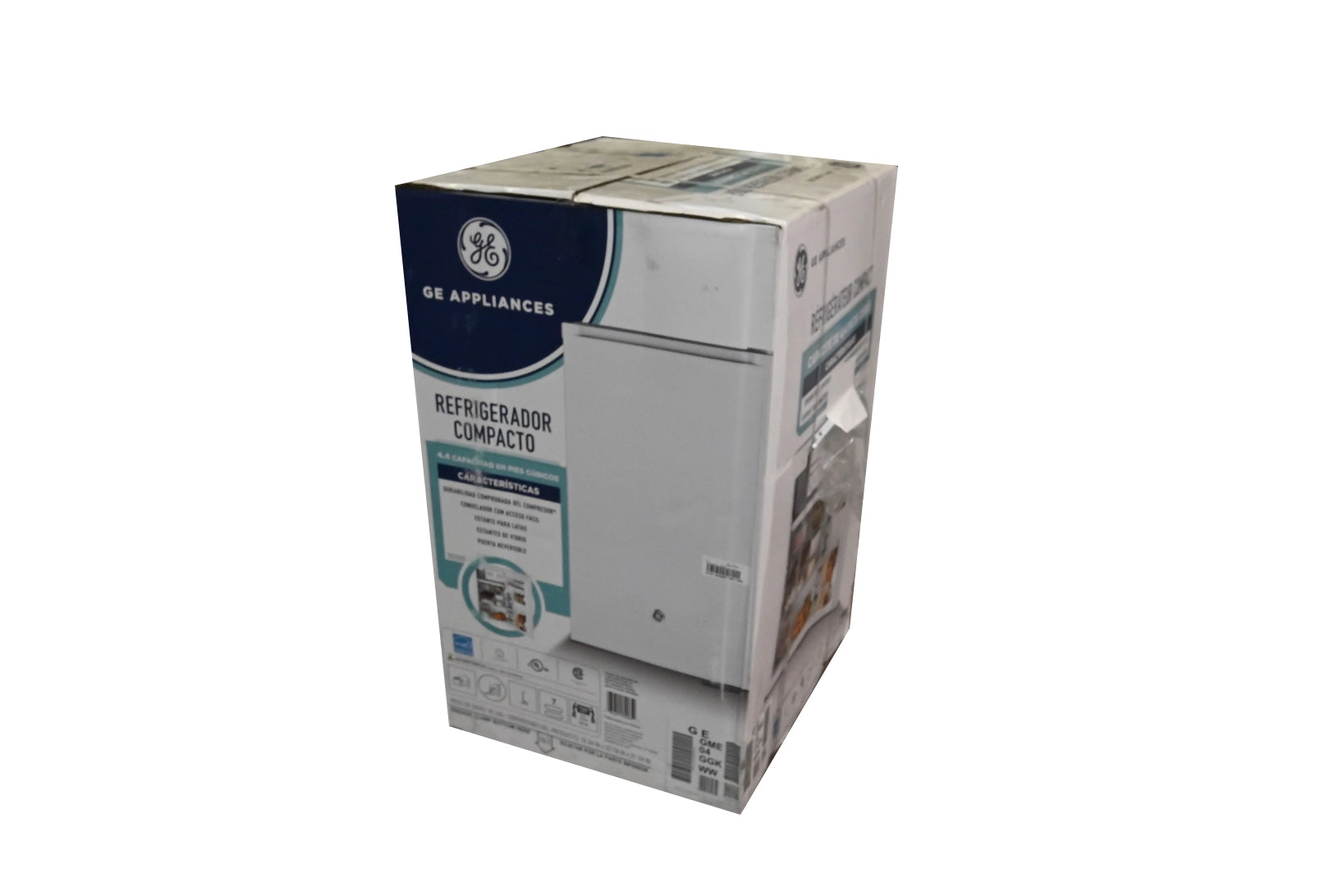 GE GME04GGKBWW 20" White Freestanding Compact Refrigerator