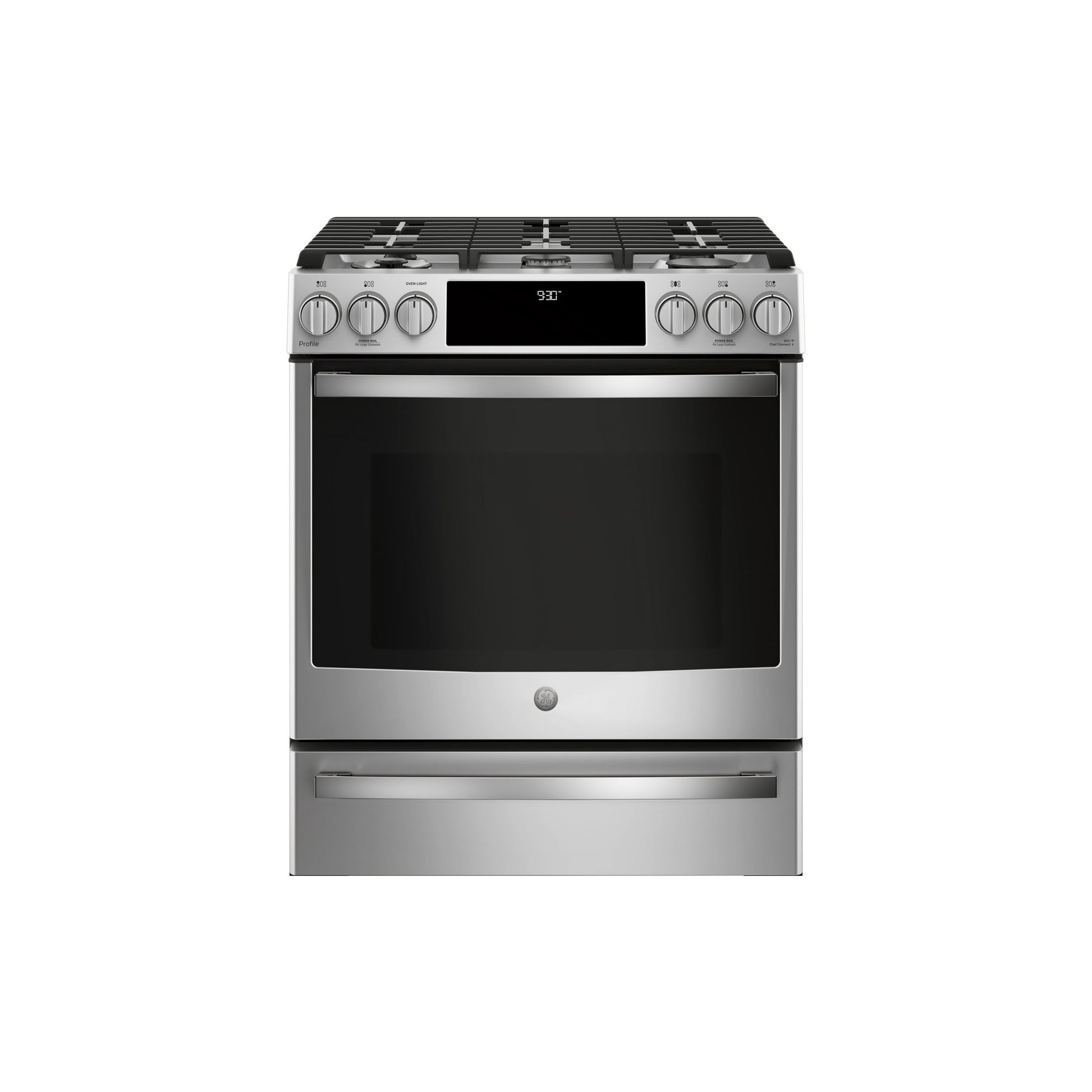 GE Profile P2S930SELSS 30" Stainless Steel Dual Fuel Smart Range