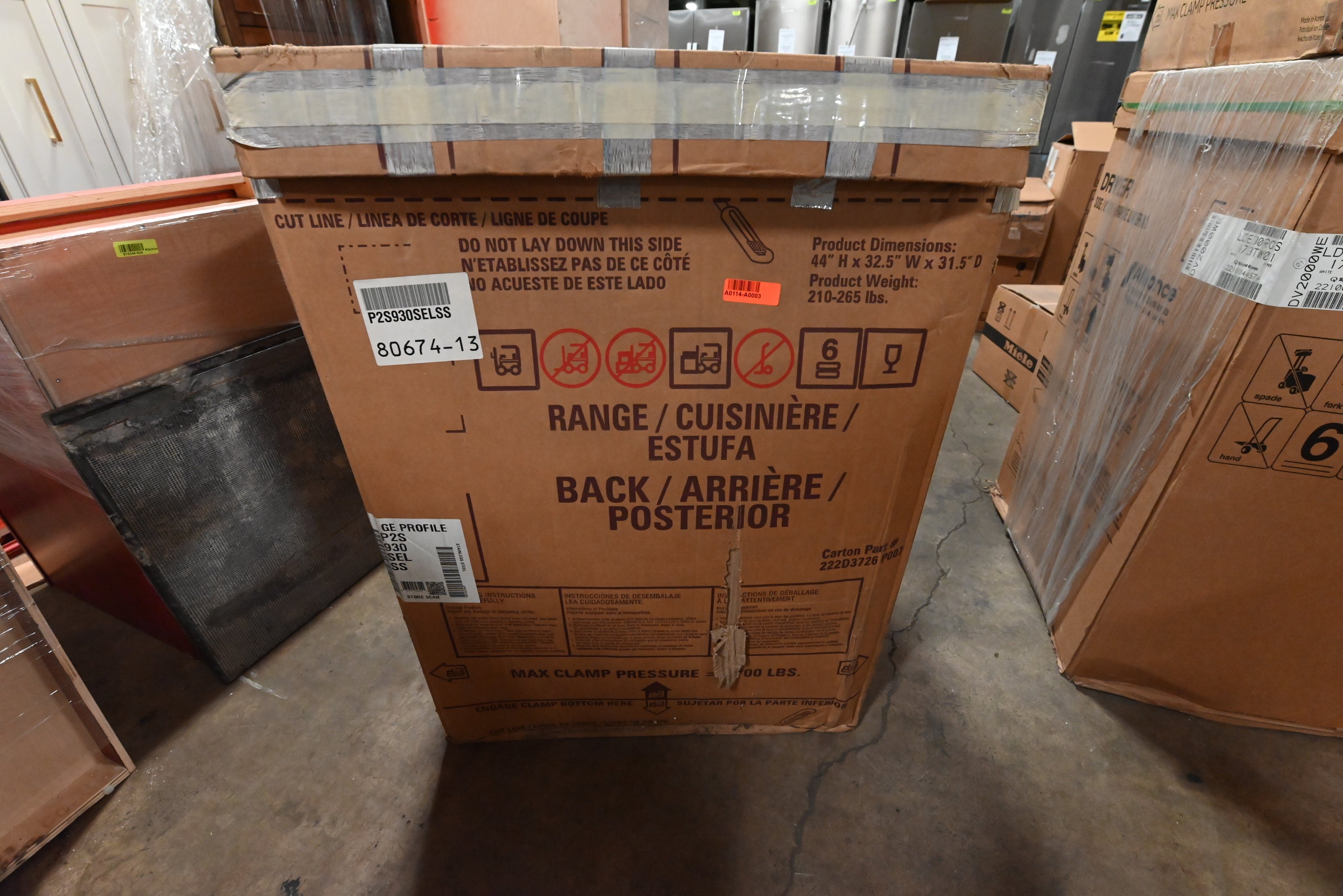 GE Profile P2S930SELSS 30" Stainless Steel Dual Fuel Smart Range