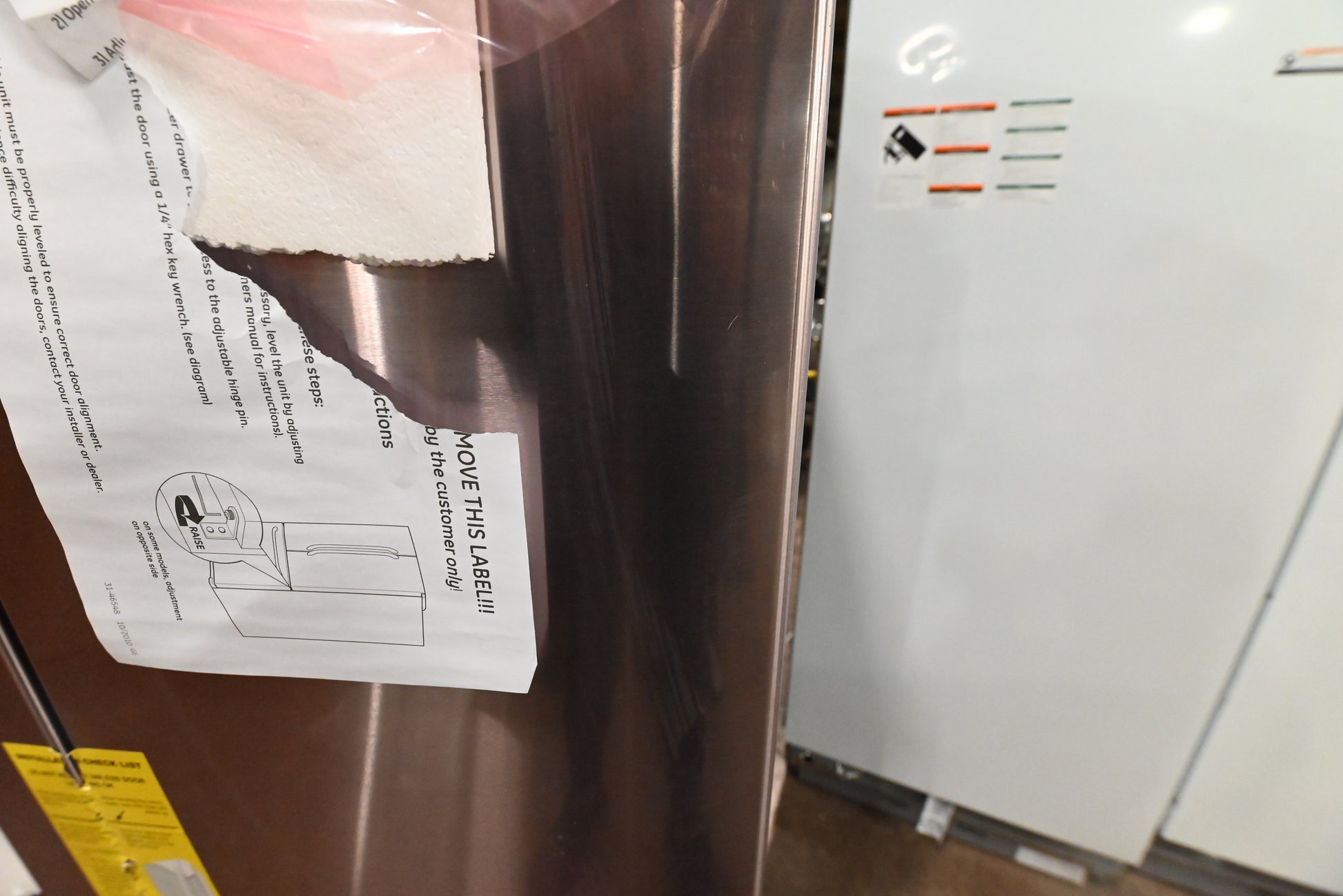 GE GFE24JYKFS 33" Stainless Steel French Door Refrigerator, Open Box