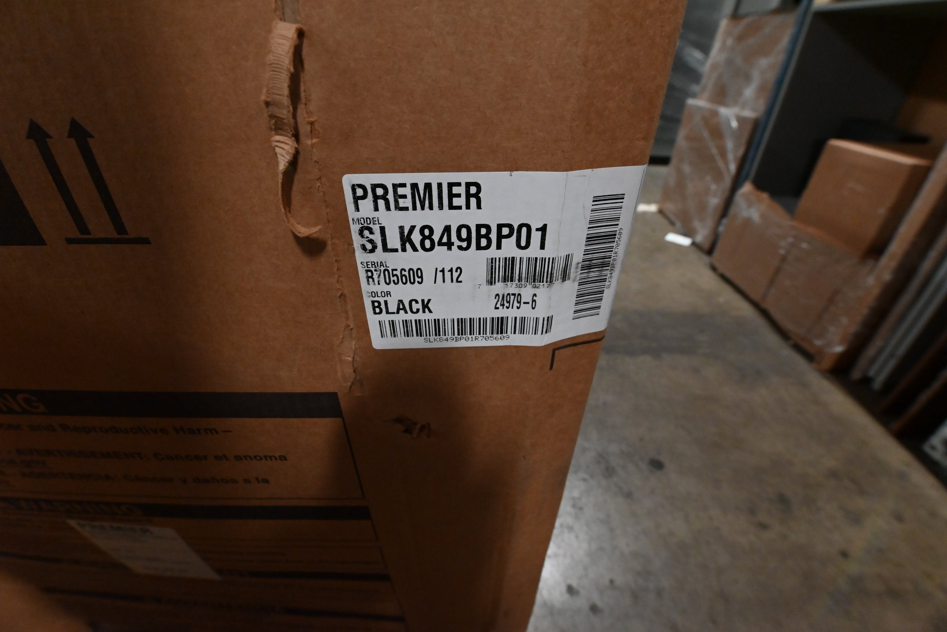 Premier SLK849BP 36" Black Gas Range