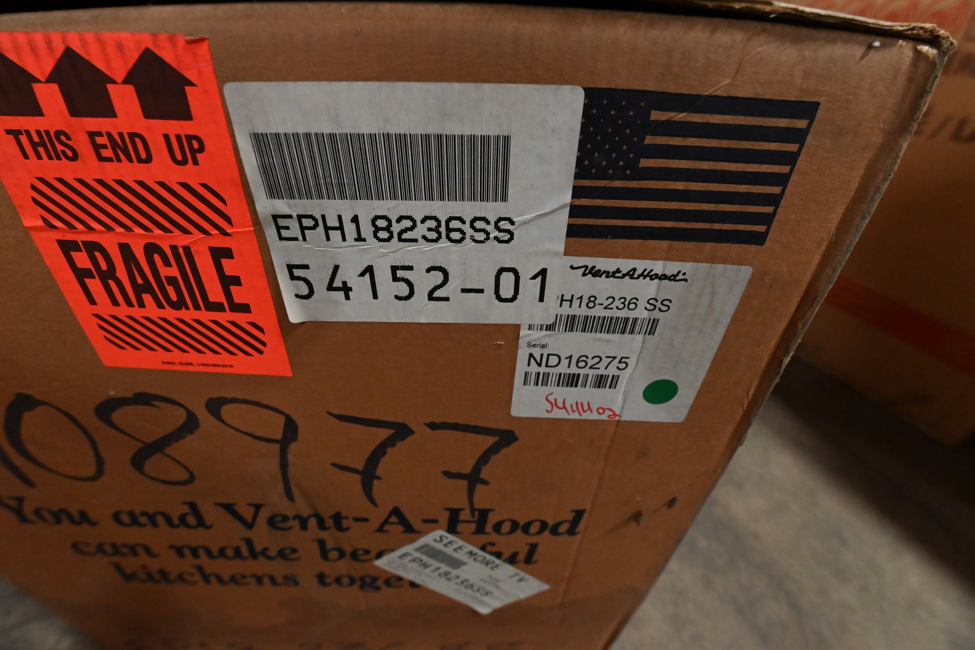 Vent-A-Hood EPH18236SS 36" Stainless Steel Wall Mount Canopy Hood