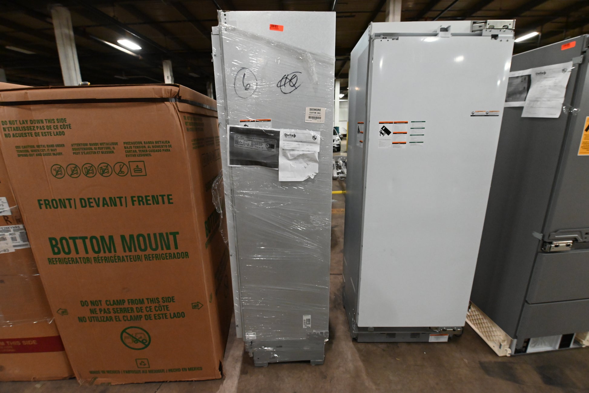 Fisher & Paykel RS3084FLJK1 30" Panel Ready All Freezer Column, Left Hinge