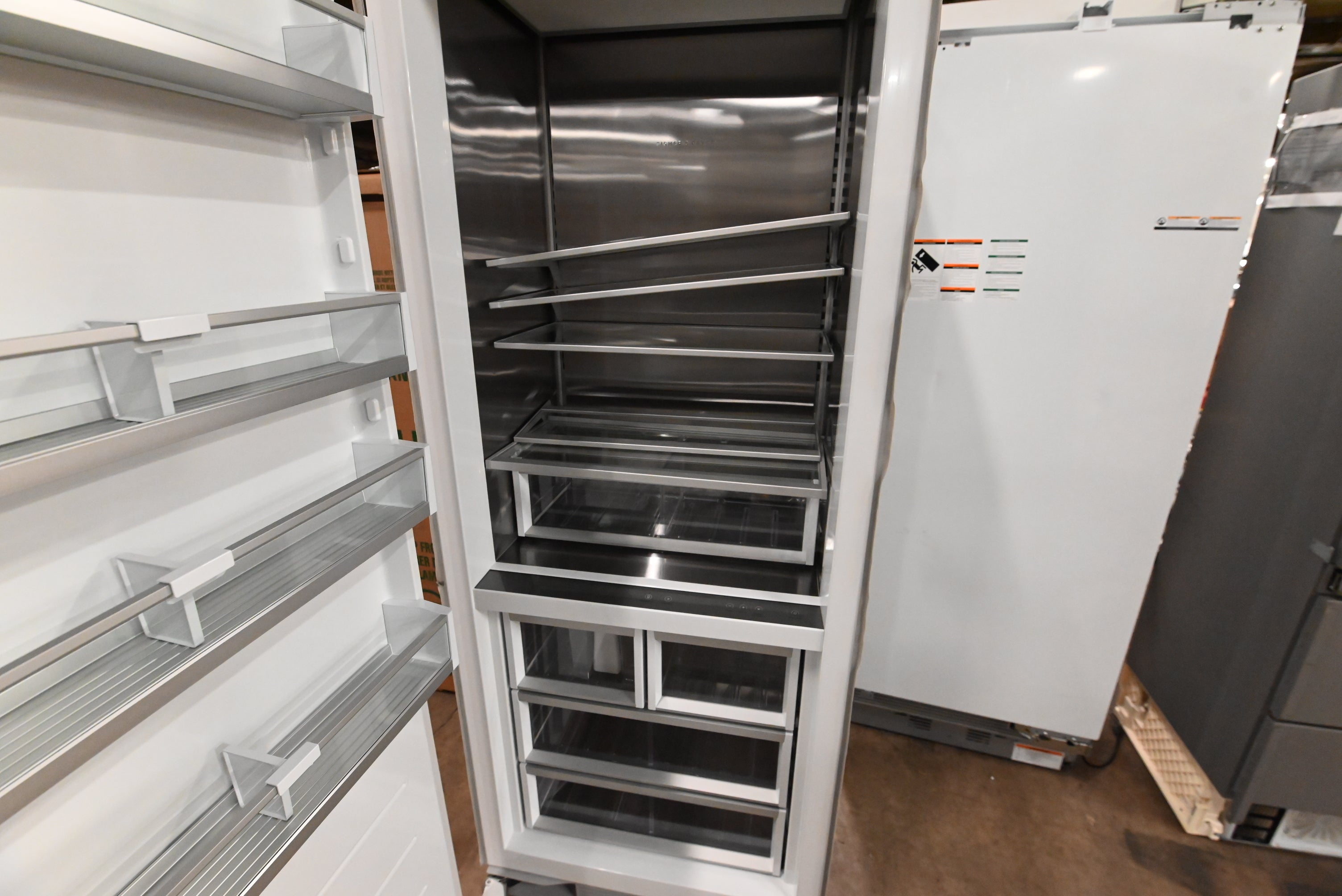 Fisher & Paykel RS3084FLJK1 30" Panel Ready All Freezer Column, Left Hinge