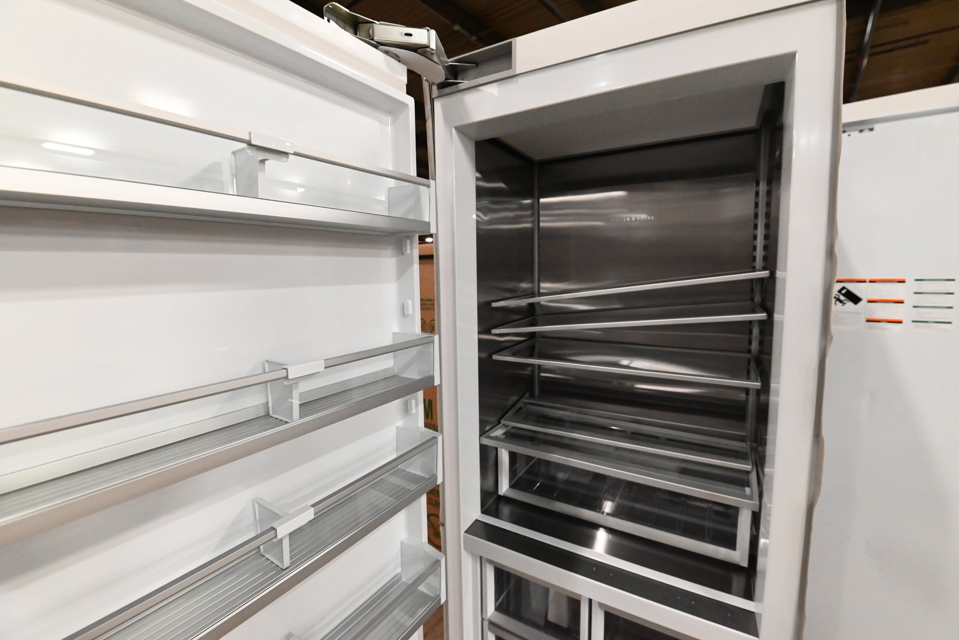 Fisher & Paykel RS3084FLJK1 30" Panel Ready All Freezer Column, Left Hinge