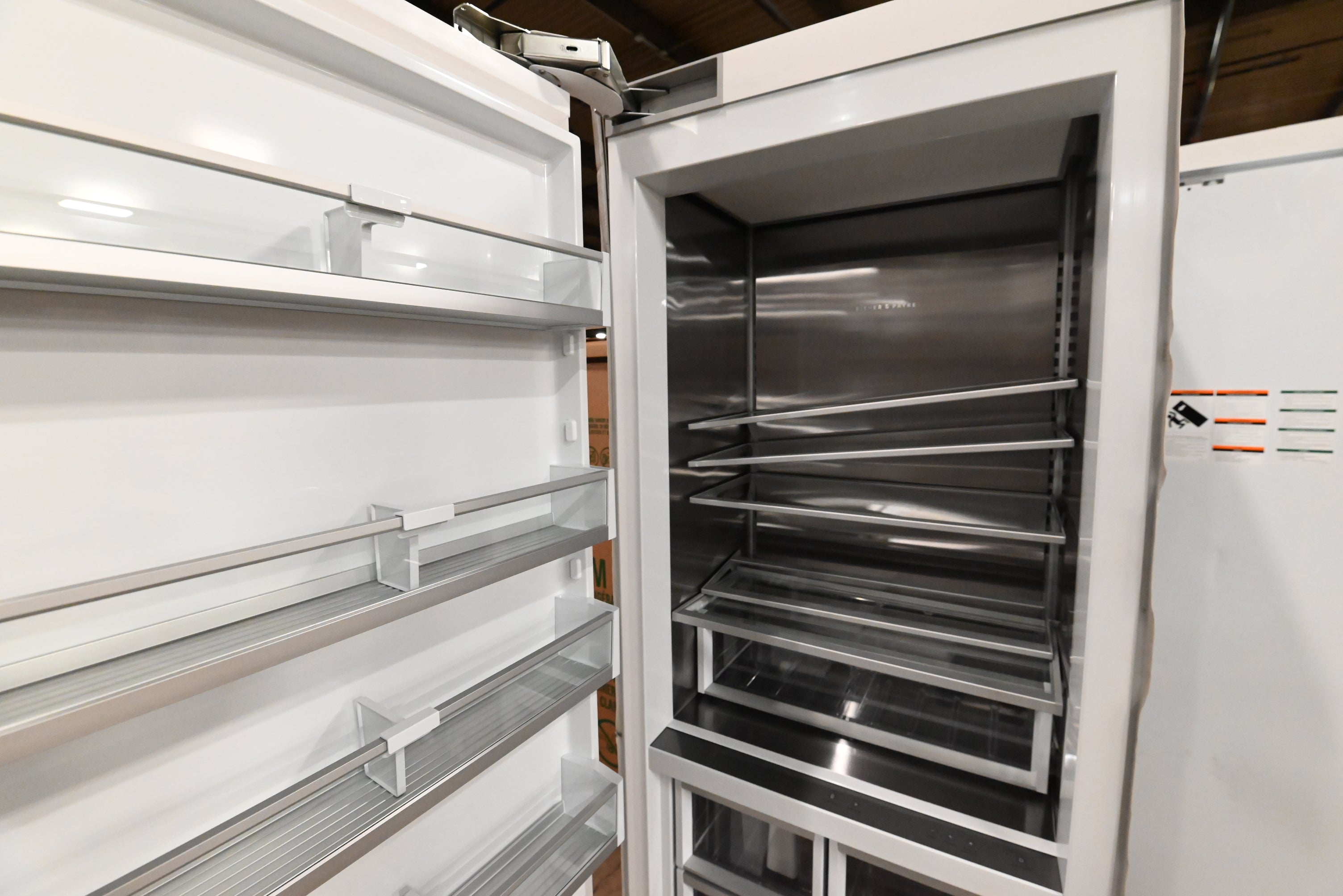 Fisher & Paykel RS3084FLJK1 30" Panel Ready All Freezer Column, Left Hinge