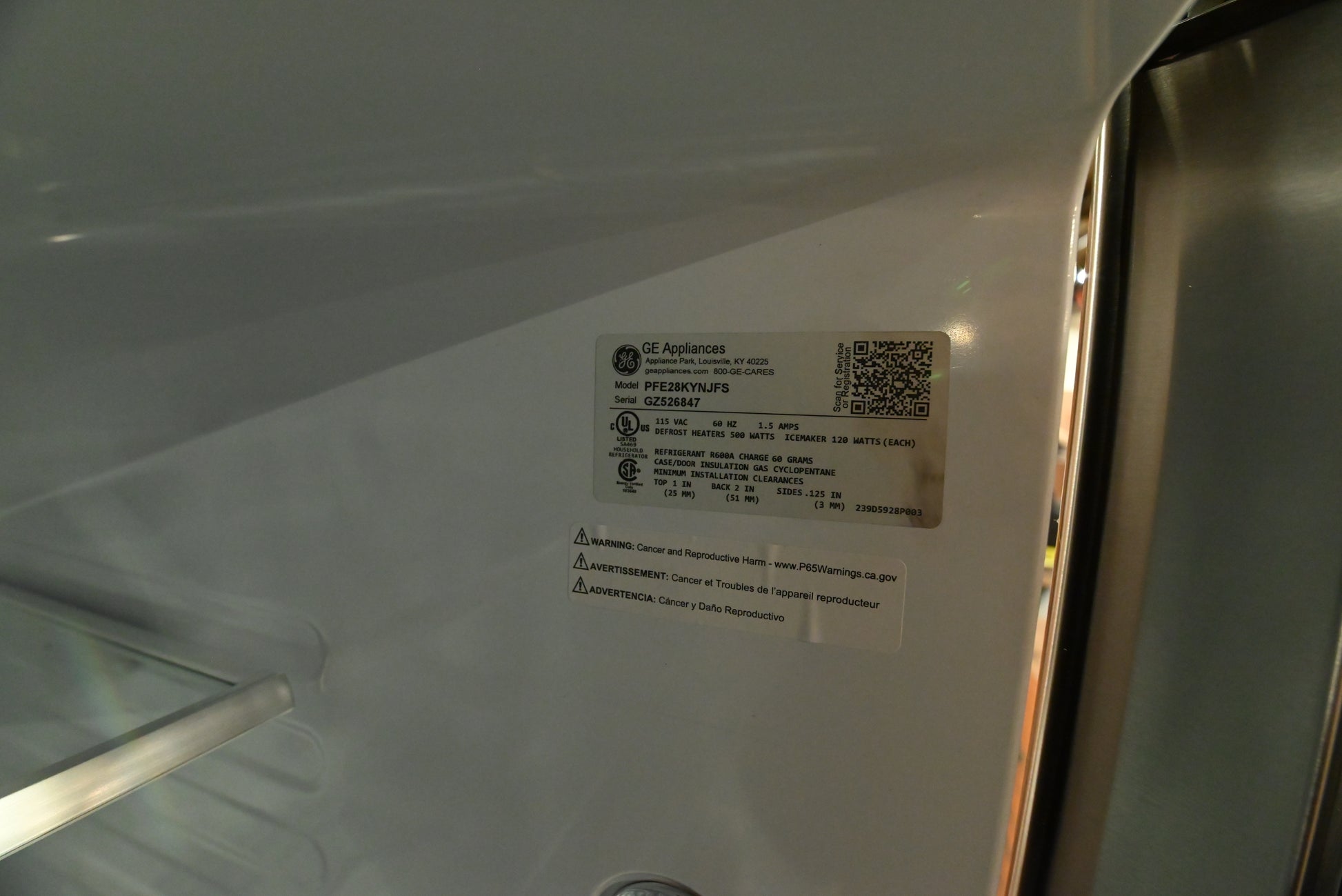 GE Profile PFE28KYNFS 36" Stainless Steel French Door Refrigerator