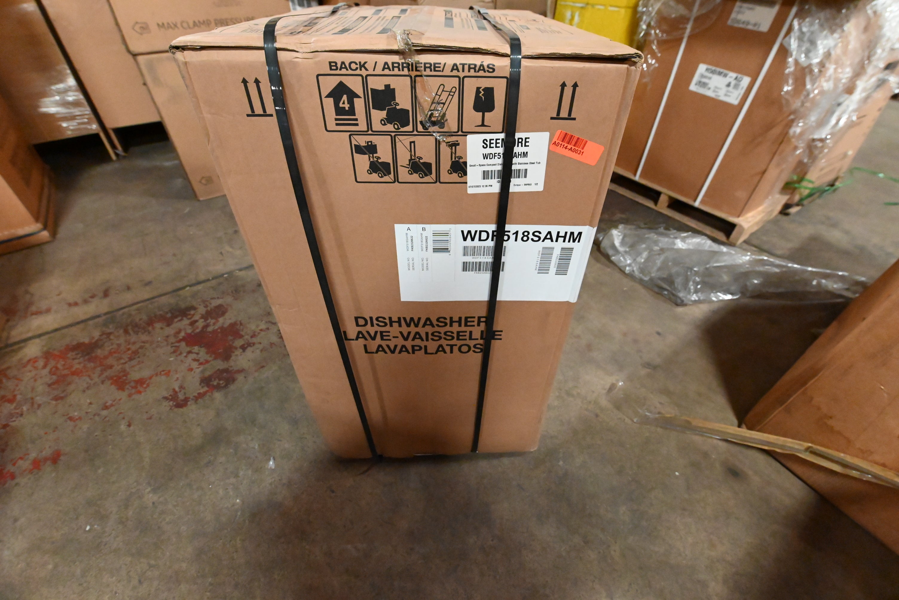 Whirlpool WDF518SAHM 18" Stainless Steel Dishwasher, ADA Compliant