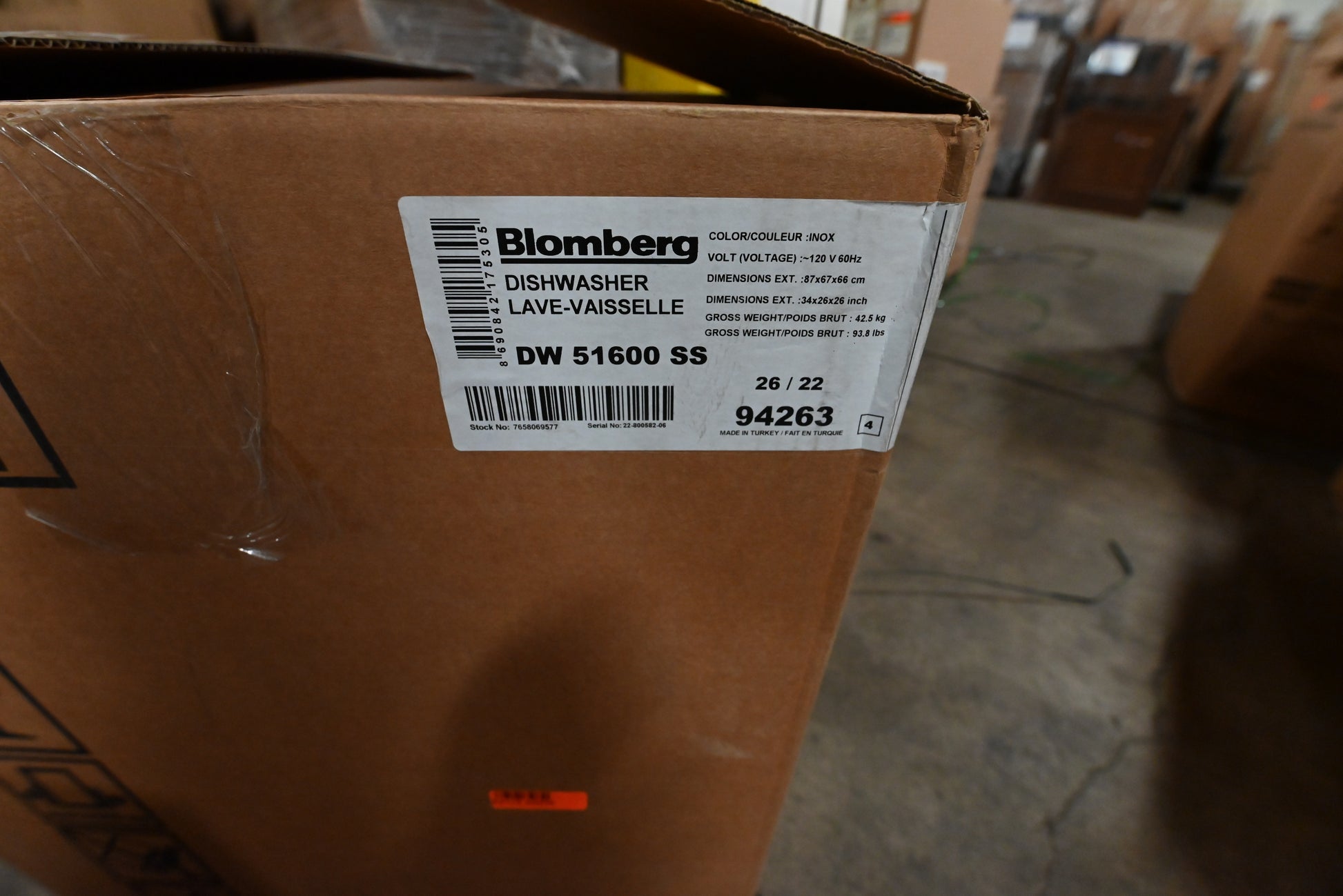 Blomberg DW 51600 SS 24" Stainless Steel Dishwasher
