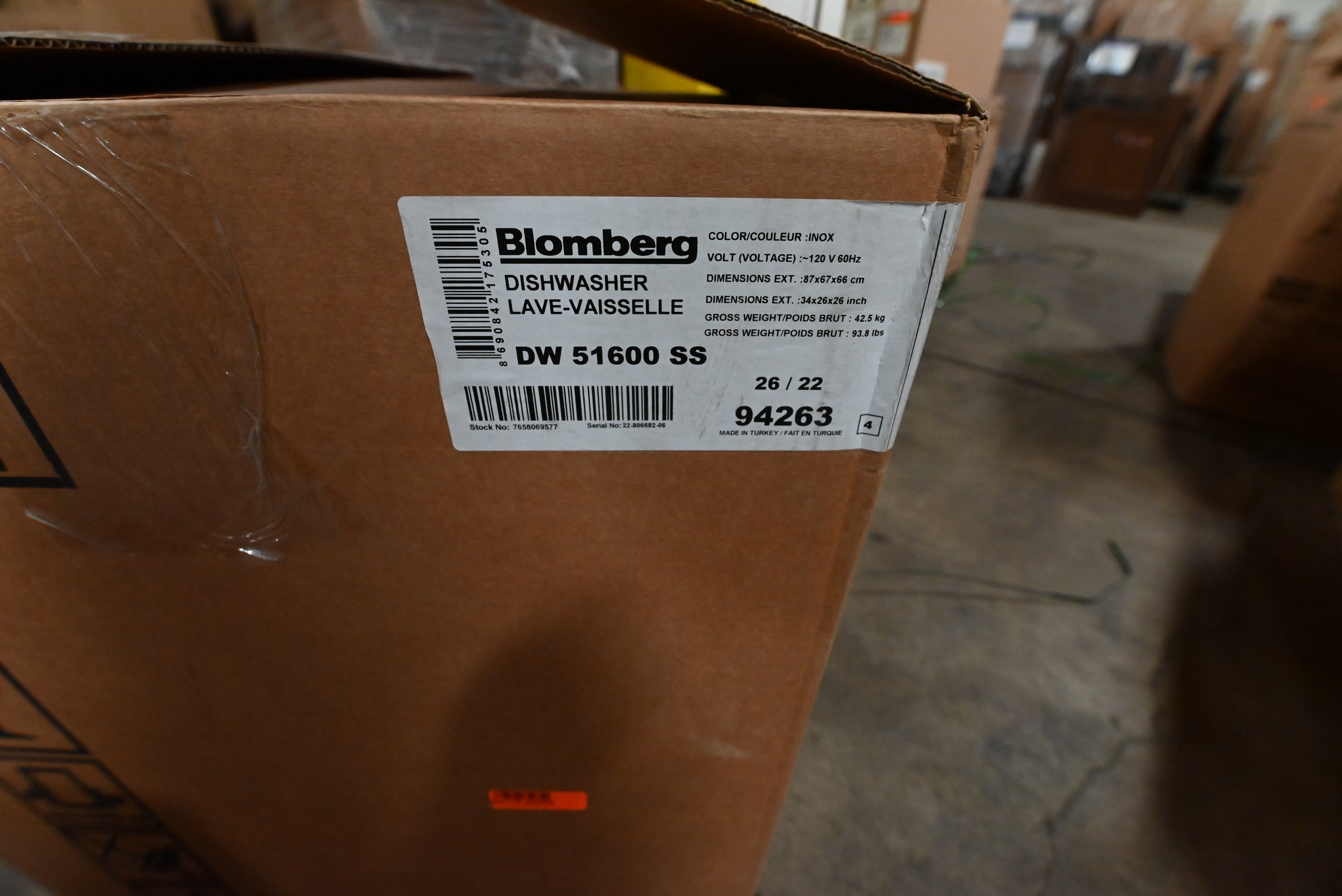 Blomberg DW 51600 SS 24" Stainless Steel Dishwasher