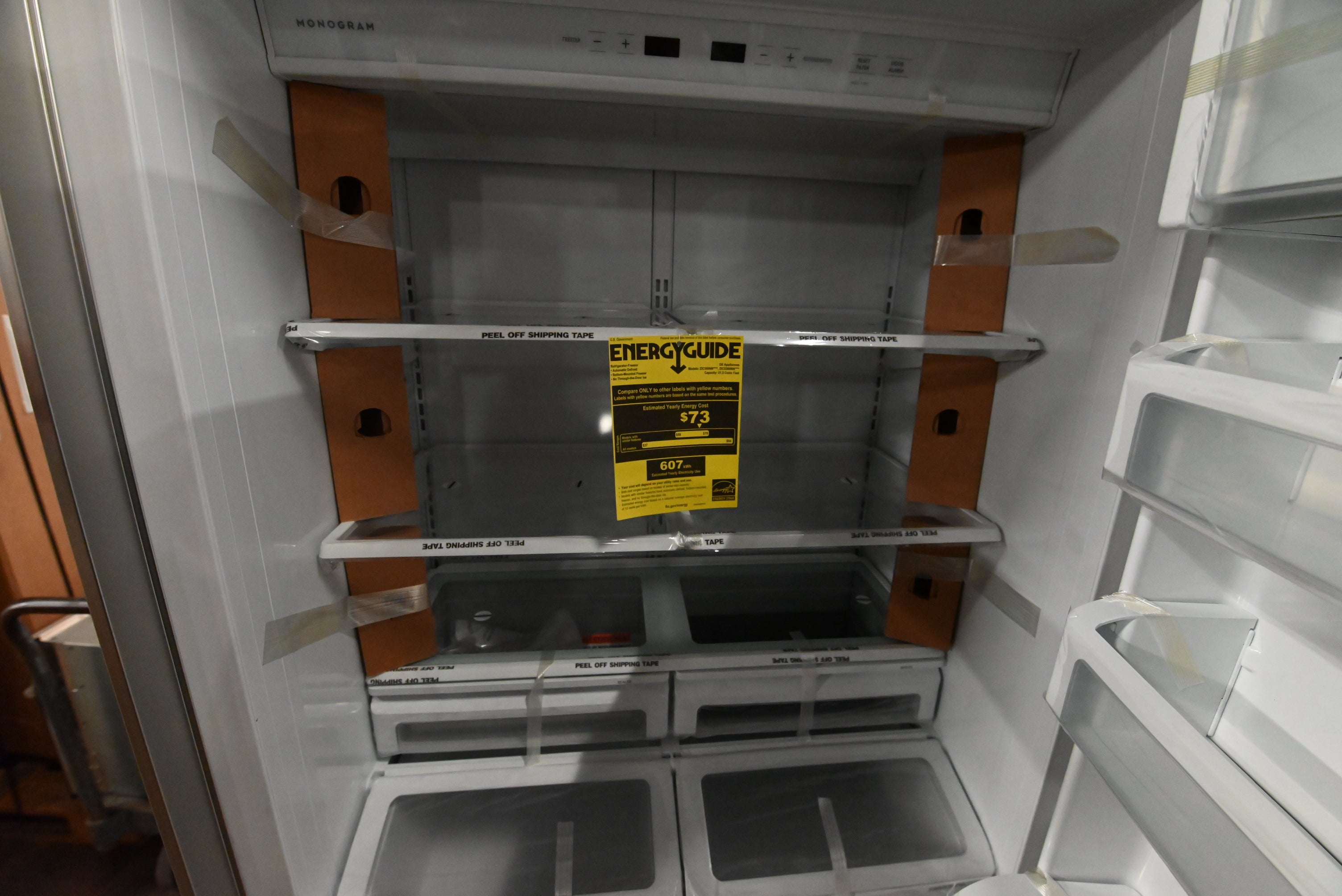 Monogram ZIC360NNRH 36" Panel Ready Bottom Freezer Refrigerator